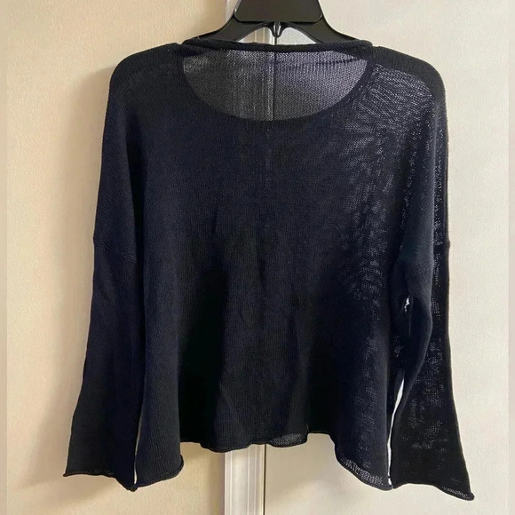 Wooden Ships sweater pullover crewneck black lightening bolt Small - Picture 5 of 7